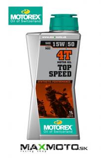 Motorový olej MOTOREX TOP SPEED 4T 15W50, 1L