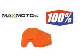 Náhradné plexi 100% RACECRAFT / ACCURI/ STRATA - jednosklo Prevedenie: oranžové sklo