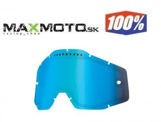 Náhradné plexi 100% RACECRAFT / ACCURI - zrkadlové dvojsklo Prevedenie: zrkadlové sklo - modré