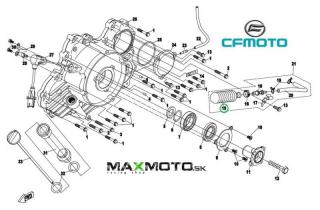 Odvetranie diferenciálu CF MOTO Gladiator X850/ X1000, 0JWA-014403