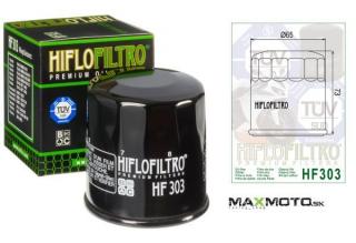 Olejový filter YAMAHA Grizzly 660, Kodiak 400/450, Wolverine 450, Rhino 450/660, HF303 TYP FILTRA: HF303