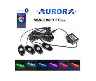 Osvetľovacia sada AURORA, RGB LED, viacfarebná, Bluetooth ovládanie Sada: č. 2