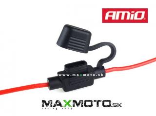 Poistkové puzdro AMIO s 30cm káblom Prevedenie: MINI 1,3mm² 30cm kábel