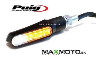 Smerovky LED PUIG CURVE pre štvorkolky/ motorky, predné/ zadné, čierne, homologované Prevedenie: predné