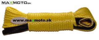 Syntetické lano k navijakom ATV/ UTV - 15m, 5mm Farba: Žltá