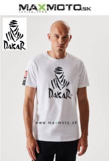 Tričko s krátkym rukávom DAKAR RALLY DKR 0122 - pánske, biele Veľkosť: L
