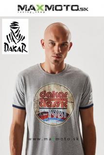 Tričko s krátkym rukávom DIVERSE DAKAR RALLY CL 0122 - pánske, sivé Veľkosť: L