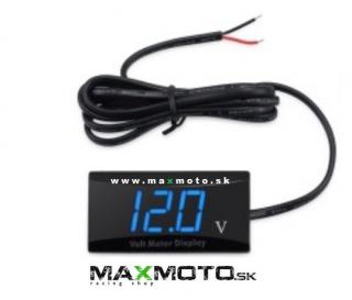 Voltmeter elektronický slim, červený/ modrý Farba: Modrá