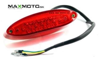 Zadné LED svetlo pre športové štvorkolky, univerzálne, červené/ dymové Farba: Červená