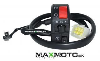Združený ovládač ATV pravý/ ľavý (svetlá, smerovky, klaksón, výstražný vypínač, ON/OFF, vypínač motora) Prevedenie: pravý