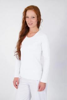 Dámske zdravotnícke tričko LINDA Farba: biela, Veľkosť: L