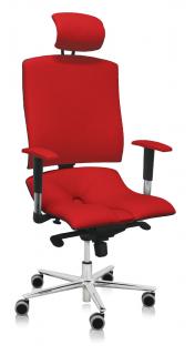 Ergonomická kancelárska stolička Asana Architect  11 farieb Farba čalúnenia: Eko koža Červená 582