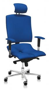 Ergonomická kancelárska stolička Asana Architect  11 farieb Farba čalúnenia: Eko koža Modrá 567