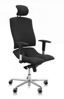 Ergonomická kancelárska stolička Asana Architect  11 farieb Farba čalúnenia: Látka Atlantic Čierna 60999