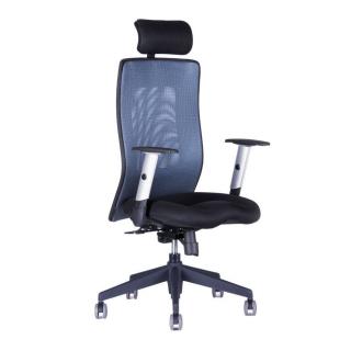 Ergonomická kancelárska stolička OfficePro Calypso Grand  5 farieb Farba: antracitová, Opierka hlavy: s opierkou