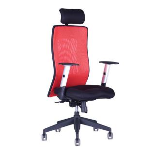 Ergonomická kancelárska stolička OfficePro Calypso Grand  5 farieb Farba: červená, Opierka hlavy: s opierkou