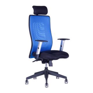 Ergonomická kancelárska stolička OfficePro Calypso Grand  5 farieb Farba: modrá, Opierka hlavy: s opierkou
