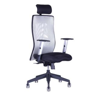 Ergonomická kancelárska stolička OfficePro Calypso Grand  5 farieb Farba: sivá, Opierka hlavy: s opierkou