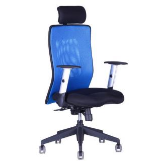 Ergonomická kancelárska stolička OfficePro Calypso XL Farba: modrá, Opierka hlavy: s opierkou