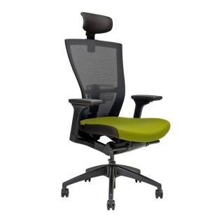 Ergonomická kancelárska stolička OfficePro Merens  4 farby Farba: zelená, Opierka hlavy: s opierkou