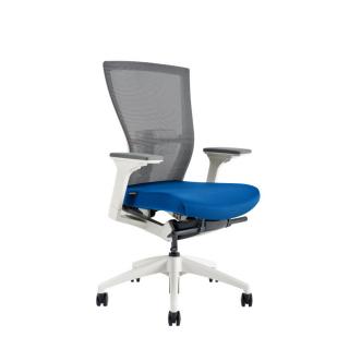Ergonomická kancelárska stolička OfficePro Merens White  3 farby Farba: modrá, Opierka hlavy: Bez opierky