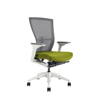 Ergonomická kancelárska stolička OfficePro Merens White  3 farby Farba: zelená, Opierka hlavy: Bez opierky
