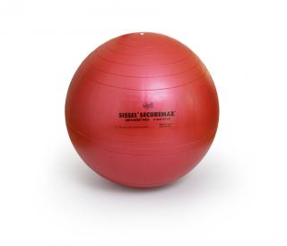 Fitlopta SISSEL® Securemax Ball - Ø 65 cm  + plagát s cvikmi Farba: červená