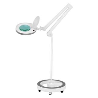 Kozmetická lampa s lupou BeautyOne Elegant LED s kruhovým stojanom  Ø 12 cm šošovka / 6W / 5 dioptrií