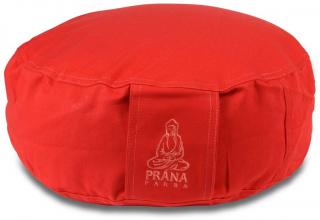 Meditačný vankúš PRÁNA s poťahom - červená  36 x 12 cm | + Darček: náhradná náplň