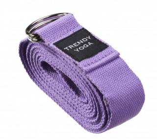 Popruh na jogu Trendy Yoga Belt s kovovou sponou Farba: fialová