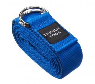 Popruh na jogu Trendy Yoga Belt s kovovou sponou Farba: modrá
