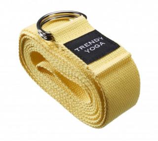 Popruh na jogu Trendy Yoga Belt s kovovou sponou Farba: žltá