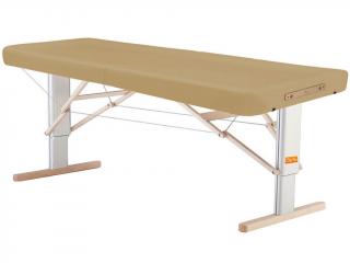 Prenosný elektrický masážny stôl Clap Tzu Linea Ayurveda  192*80 cm | 30 kg | 13 farieb Farba: PU - béžová (dune), Doplnky: akumulátorové napájanie