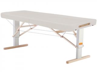 Prenosný elektrický masážny stôl Clap Tzu Linea Ayurveda  192*80 cm | 30 kg | 13 farieb Farba: PU - biela (white), Doplnky: akumulátorové napájanie