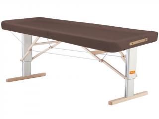 Prenosný elektrický masážny stôl Clap Tzu Linea Ayurveda  192*80 cm | 30 kg | 13 farieb Farba: PU - hnedá (meteor), Doplnky: sieťové napájanie + nožný…