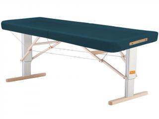 Prenosný elektrický masážny stôl Clap Tzu Linea Ayurveda  192*80 cm | 30 kg | 13 farieb Farba: PU - modrá (saphir), Doplnky: akumulátorové napájanie