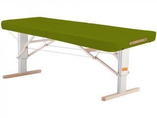 Prenosný elektrický masážny stôl Clap Tzu Linea Ayurveda  192*80 cm | 30 kg | 13 farieb Farba: PU - zelená (grass), Doplnky: akumulátorové napájanie