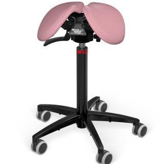 Sedlová stolička Salli SwingFit  24 farieb Farba čalúnenia: Syntetická koža - ružová #9573, Konštrukcia: čierna + štandard základňa, Výška postavy:…