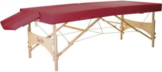 Skladací masážny stôl Clap Tzu Ayurveda Set  202*82 cm / 17,5 kg / 2 farby Farba: bordová (rosso)