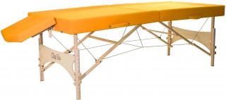 Skladací masážny stôl Clap Tzu Ayurveda Set  202*82 cm / 17,5 kg / 2 farby Farba: oranžová (siena)