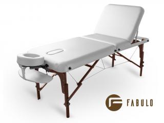Skladací masážny stôl Fabulo DIABLO Plus Set  192*76 cm / 21,1 kg / 3 farby Farba: biela