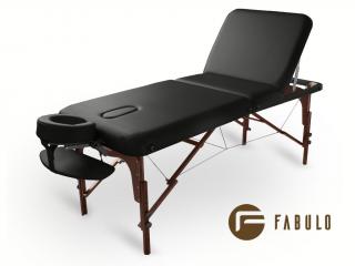 Skladací masážny stôl Fabulo DIABLO Plus Set  192*76 cm / 21,1 kg / 3 farby Farba: čierna