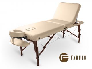 Skladací masážny stôl Fabulo DIABLO Plus Set  192*76 cm / 21,1 kg / 3 farby Farba: krémová