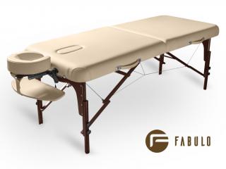 Skladací masážny stôl Fabulo DIABLO Set  192*76 cm / 16,8 kg / 3 farby Farba: krémová