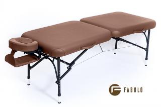 Skladací masážny stôl Fabulo TITAN Set  186*71 cm / 11 kg / 4 farby Farba: čokoládová