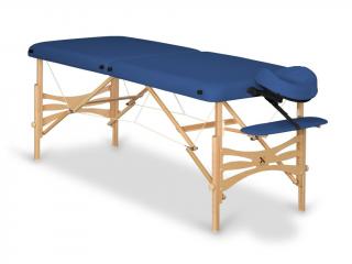 Skladací masážny stôl HABYS® Panda Farba: tmavo modrá (#12) - Vinyl Flex, Veľkosť a farba rámu: 180 x 60 cm - buk svetlý