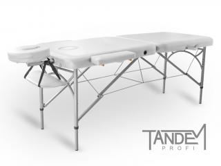 Skladací masážny stôl TANDEM Profi A2D  195*70 cm / 14,8 kg / 4 farby Farba: biela
