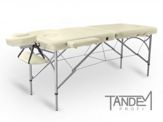 Skladací masážny stôl TANDEM Profi A2D  195*70 cm / 14,8 kg / 4 farby Farba: krémová