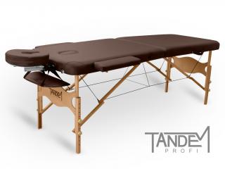 Skladací masážny stôl TANDEM Profi W2D  195*70 cm / 15,5 kg / 3 farby Farba: čokoládová