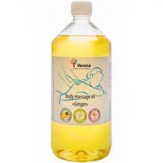 Telový masážny olej Verana Zázvor Objem: 1000 ml